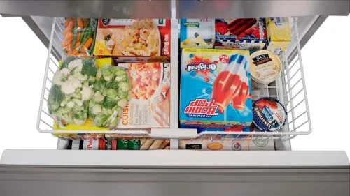 36- Inch Wide French Door Refrigerator with PowerCold® Feature - 25 Cu. Ft.