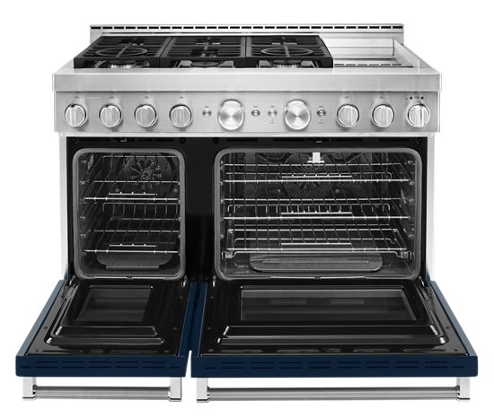 KitchenAid 48'' Smart Commercial-Style Gas Range with Griddle
