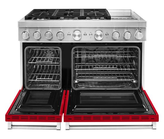 KitchenAid 48'' Smart Commercial-Style Dual Fuel Range with Griddle