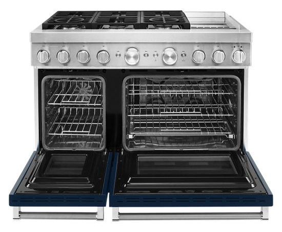 KitchenAid 48'' Smart Commercial-Style Dual Fuel Range with Griddle