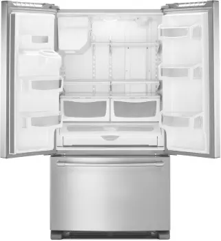 36- Inch Wide French Door Refrigerator with PowerCold® Feature - 25 Cu. Ft.