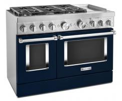 KitchenAid 48'' Smart Commercial-Style Dual Fuel Range with Griddle