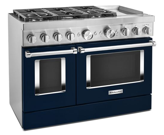 KitchenAid 48'' Smart Commercial-Style Dual Fuel Range with Griddle