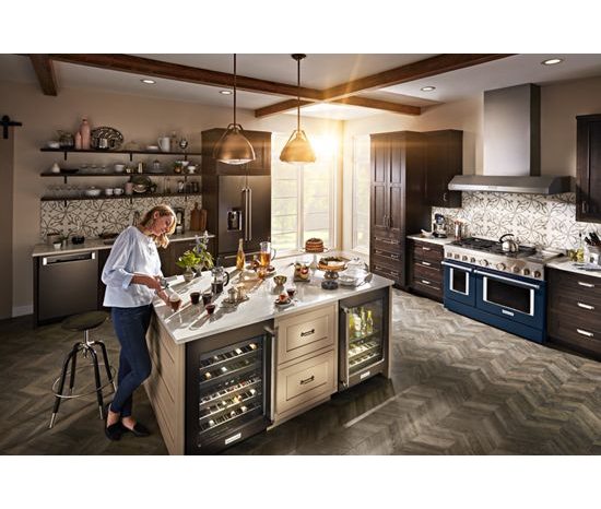 KitchenAid 48'' Smart Commercial-Style Gas Range with Griddle