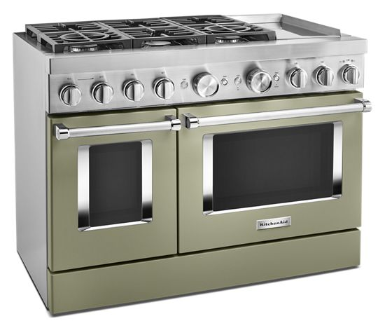 KitchenAid 48'' Smart Commercial-Style Dual Fuel Range with Griddle
