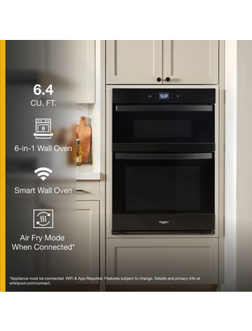 6.4 Total Cu. Ft. Combo Wall Oven with Air Fry When Connected