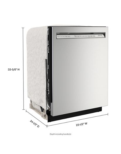 Third Level Jet Rack Dishwasher in PrintShield™ Finish, 41 dBA