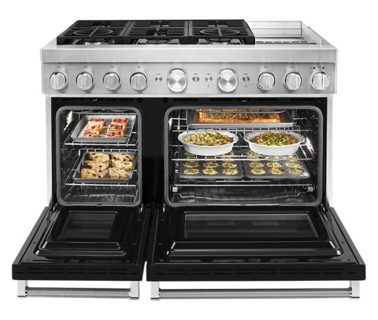KitchenAid 48'' Smart Commercial-Style Dual Fuel Range with Griddle