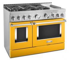 KitchenAid 48'' Smart Commercial-Style Gas Range with Griddle