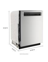 44 dBA Dishwasher in PrintShield™ Finish with FreeFlex™ Third Rack.