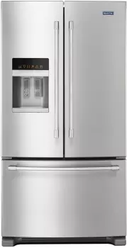 36- Inch Wide French Door Refrigerator with PowerCold® Feature - 25 Cu. Ft.