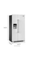 36-inch Wide Side-by-Side Refrigerator - 25 cu ft.