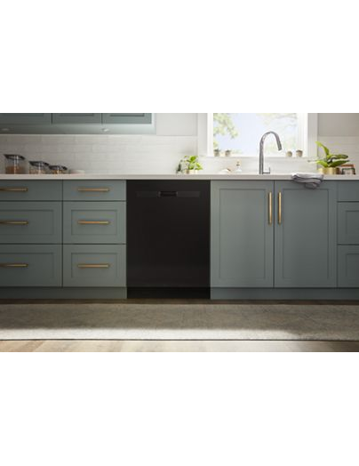 Quiet Dishwasher with Adjustable Upper Rack