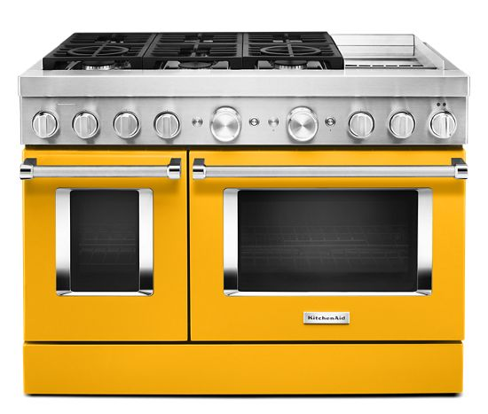 KitchenAid 48'' Smart Commercial-Style Dual Fuel Range with Griddle