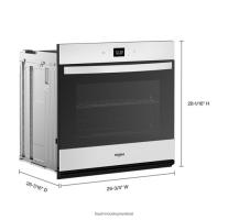 5.0 Cu. Ft. Single Wall Oven with Air Fry When Connected.