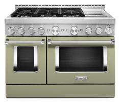 KitchenAid 48'' Smart Commercial-Style Gas Range with Griddle
