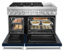 KitchenAid 48'' Smart Commercial-Style Dual Fuel Range with Griddle