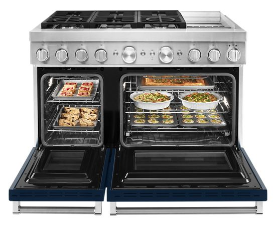 KitchenAid 48'' Smart Commercial-Style Dual Fuel Range with Griddle