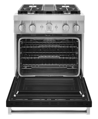 KitchenAid® 30'' Smart Commercial-Style Dual Fuel Range with 4 Burners
