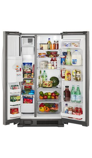 36-inch Wide Side-by-Side Refrigerator - 24 cu. ft.