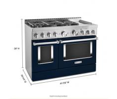 KitchenAid 48'' Smart Commercial-Style Gas Range with Griddle