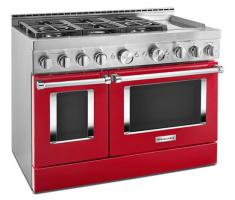 KitchenAid 48'' Smart Commercial-Style Gas Range with Griddle