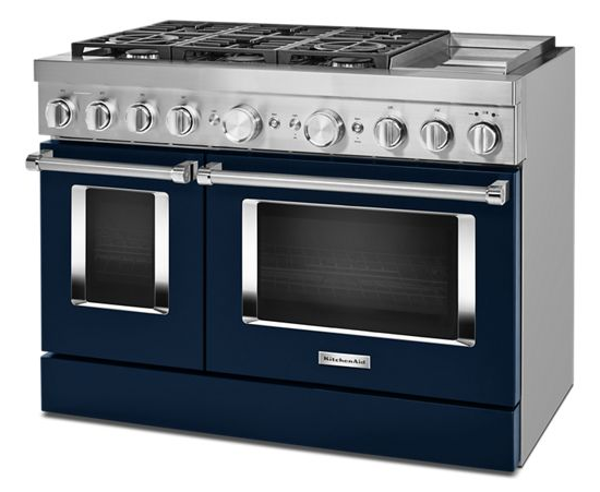 KitchenAid 48'' Smart Commercial-Style Dual Fuel Range with Griddle