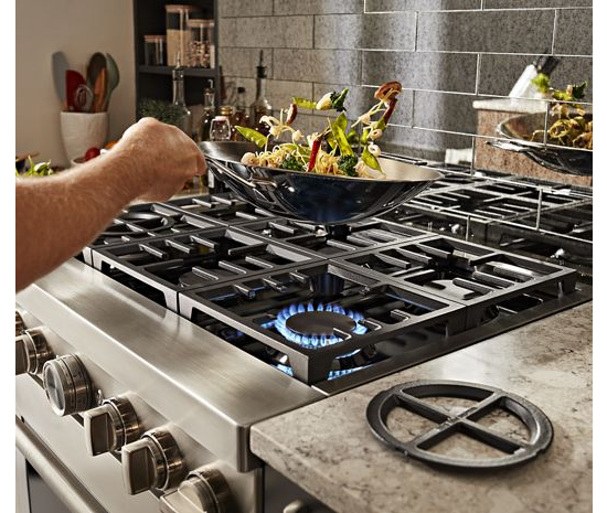 KitchenAid 48'' Smart Commercial-Style Dual Fuel Range with Griddle