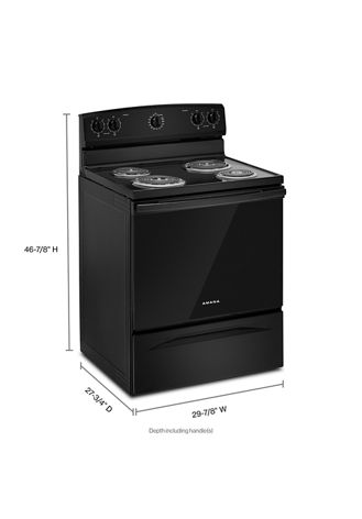 Amana® 30-inch Electric Range with Easy-Clean Glass Door