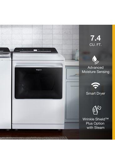 7.4 cu. ft. Top Load Gas Dryer with Advanced Moisture Sensing