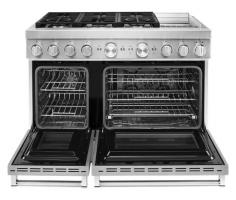 KitchenAid 48'' Smart Commercial-Style Dual Fuel Range with Griddle