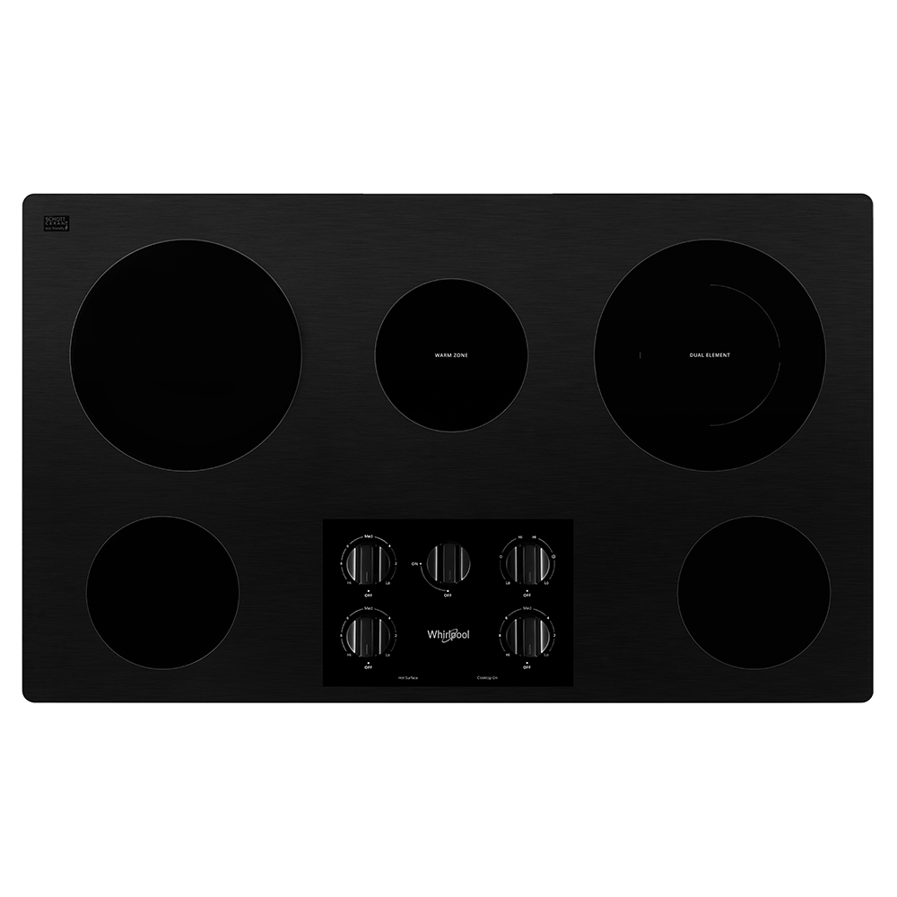 36-inch Electric Ceramic Glass Cooktop with Dual Radiant Element