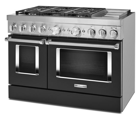 KitchenAid 48'' Smart Commercial-Style Dual Fuel Range with Griddle