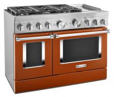 KitchenAid 48'' Smart Commercial-Style Dual Fuel Range with Griddle