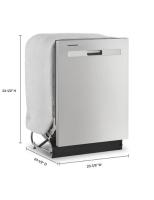 Quiet Dishwasher with Boost Cycle and Pocket Handle