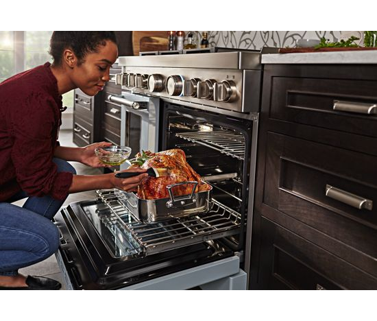 KitchenAid 48'' Smart Commercial-Style Gas Range with Griddle