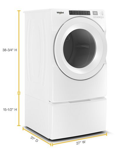 7.4 cu.ft Front Load Long Vent Electric Dryer with Intuitive Controls