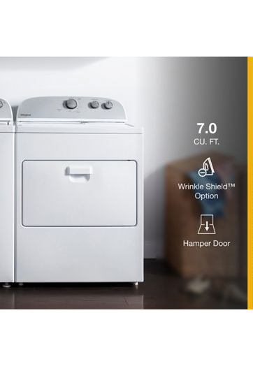 7.0 cu. ft. Top Load Gas Dryer with AutoDry™ Drying System.