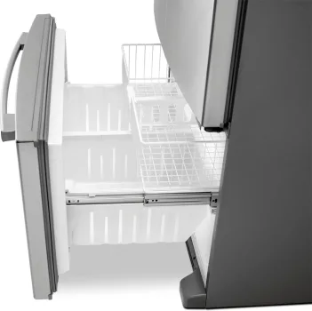 36- Inch Wide French Door Refrigerator with PowerCold® Feature - 25 Cu. Ft.