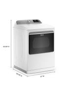 Smart Top Load Electric Dryer with Extra Power - 7.4 cu. ft