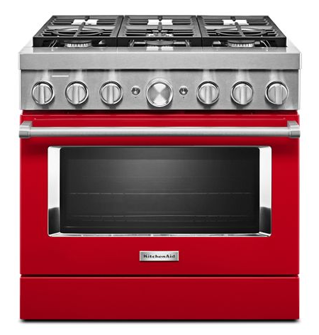 KitchenAid® 36'' Smart Commercial-Style Dual Fuel Range with 6 Burners