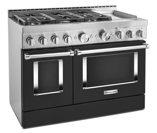 KitchenAid 48'' Smart Commercial-Style Gas Range with Griddle
