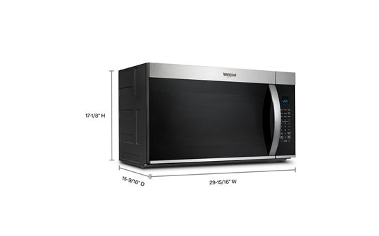 30’ W 1.9 cu. ft Over the range Microwave with Sensor Cooking