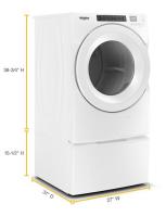 7.4 cu.ft Front Load Heat Pump Dryer with Intiutitive Touch Controls, Advanced Moisture Sensing