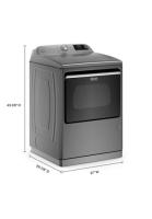 Smart Top Load Gas Dryer with Extra Power - 7.4 cu ft.