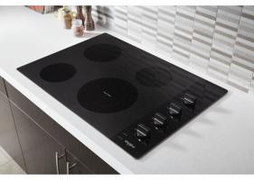 30-inch Electric Ceramic Glass Cooktop with Dual Radiant Element