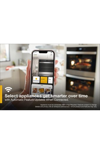 8.6 Total Cu. Ft. Double Wall Oven with Air Fry When Connected