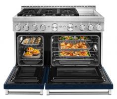 KitchenAid 48'' Smart Commercial-Style Gas Range with Griddle