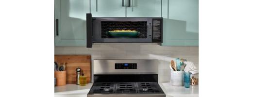 1.1 cu. ft. Smart Low Profile Microwave Hood Combination with 450 CRM 4-Speed Venting