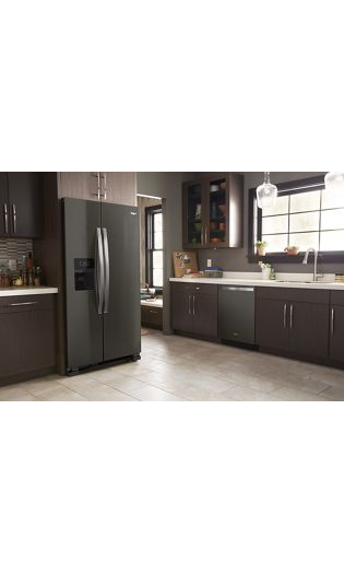 36-inch Wide Side-by-Side Refrigerator - 25 cu. ft